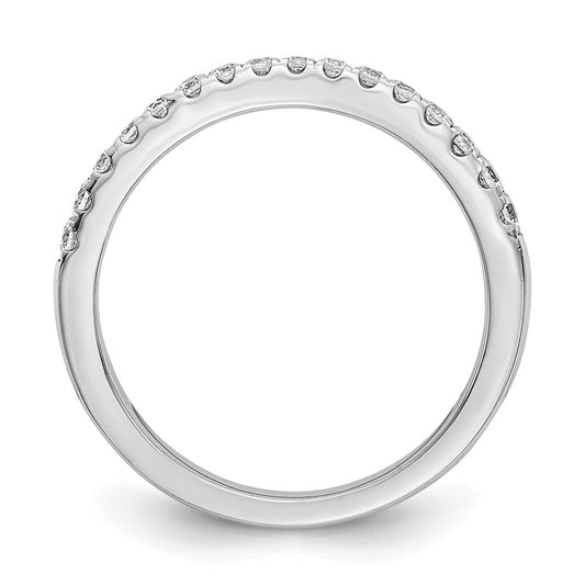 14K White Gold 1/5 carat Diamond Complete Wedding Band