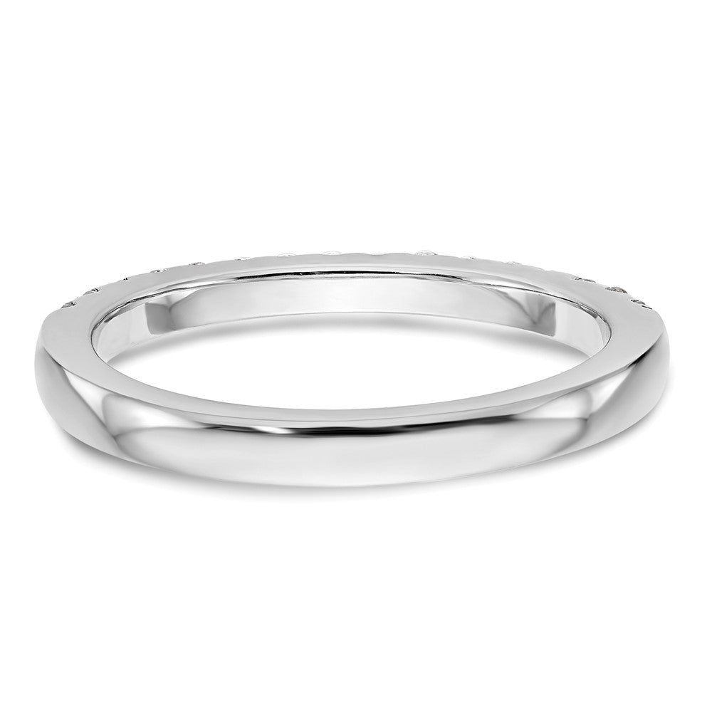 14K White Gold 1/5 carat Diamond Complete Wedding Band