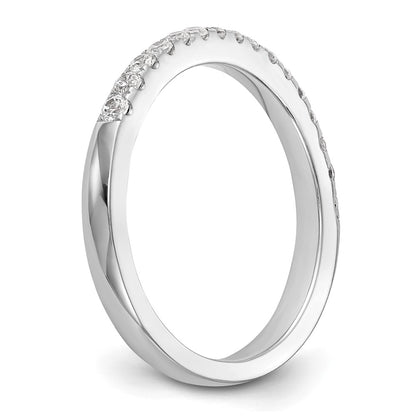 14K White Gold 1/5 carat Diamond Complete Wedding Band