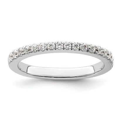 14K White Gold 1/3 carat Diamond Complete Wedding Band
