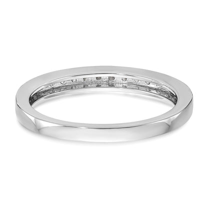 14k White Gold 1/6 carat Lab Grown Diamond VS/SI+ G+ Complete Size 6 Wedding Band