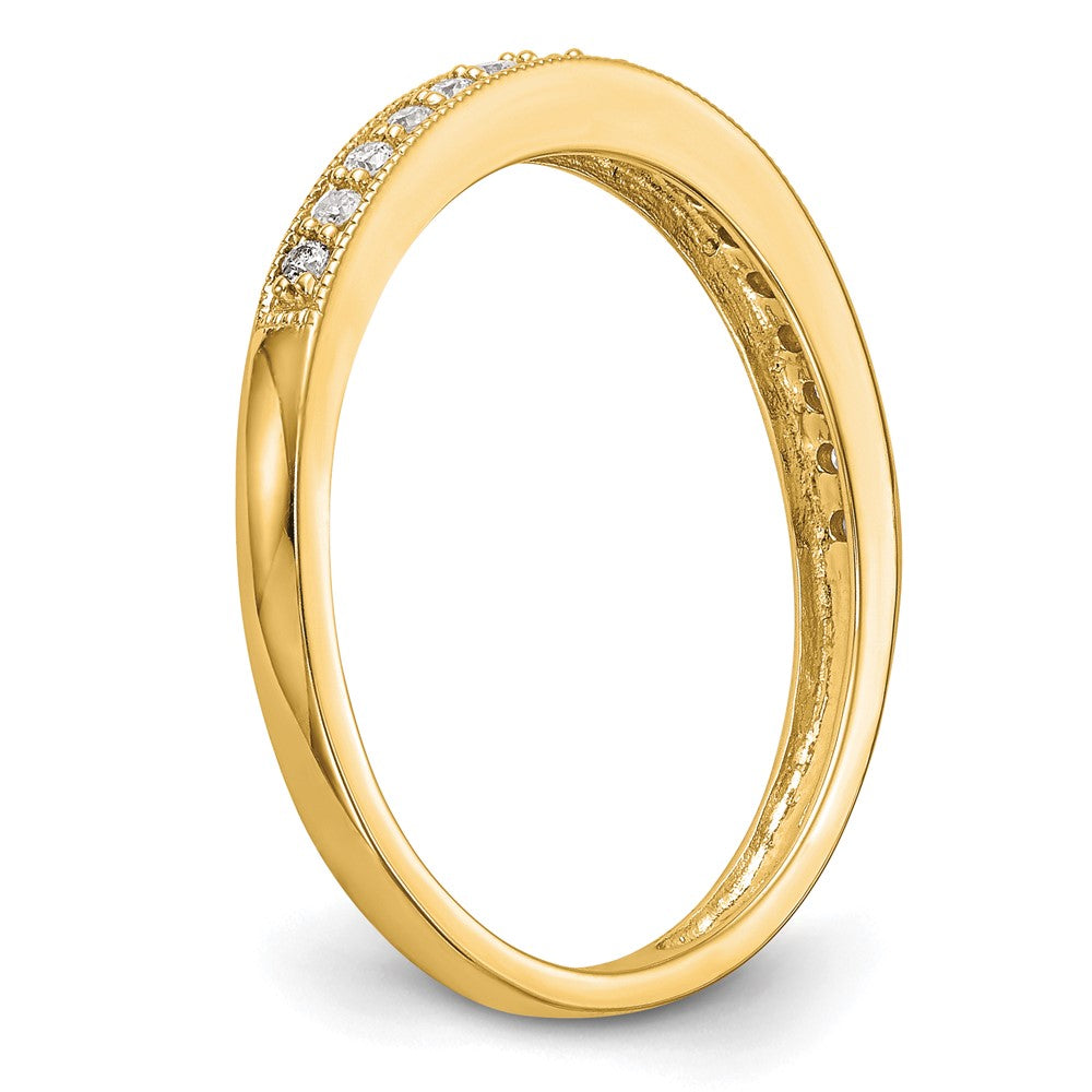 14k 1/6 carat Lab Grown Diamond VS/SI+ G+ Complete Size 6 Wedding Band