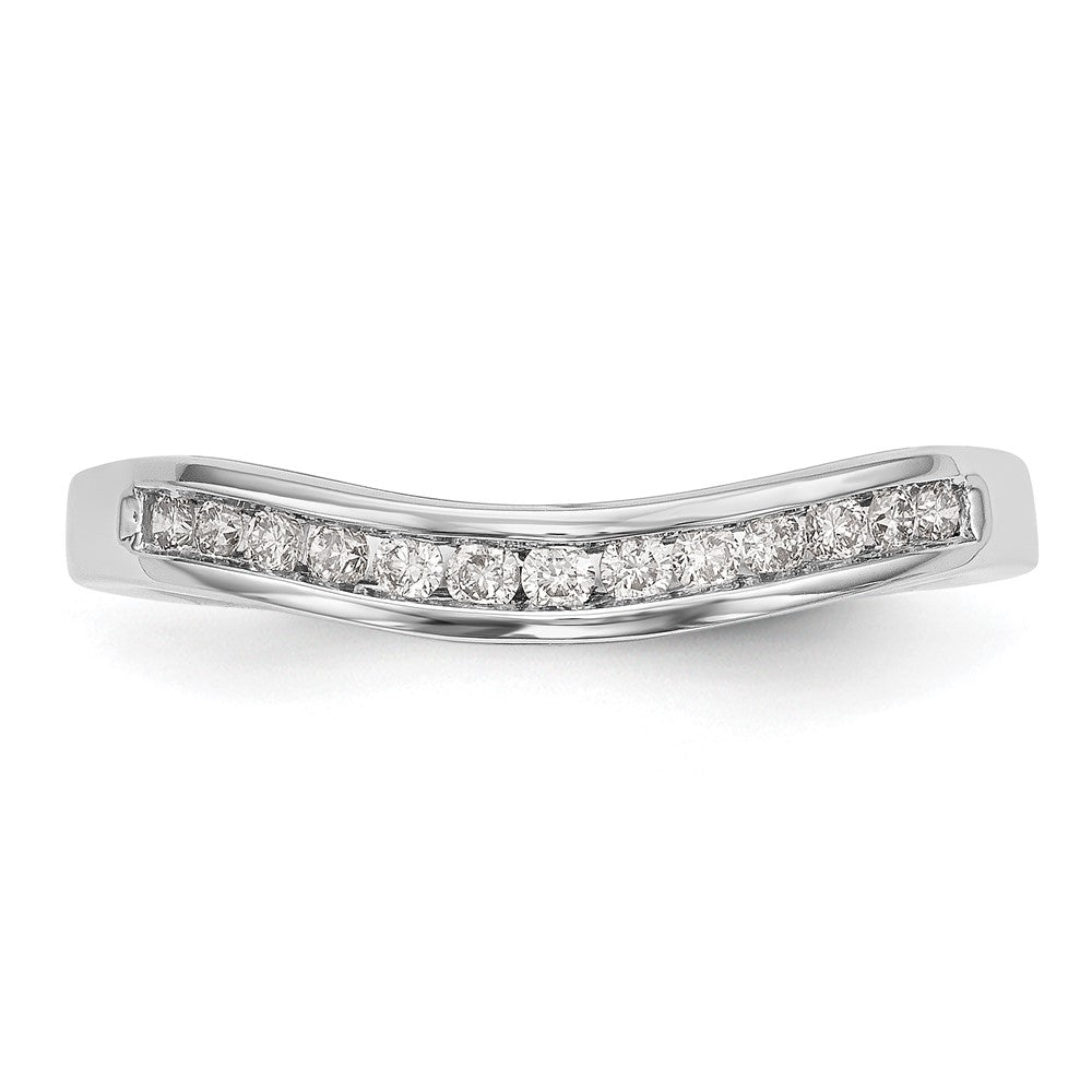 14k White Gold 1/5 carat Lab Grown Diamond VS/SI+ G+ Complete Fashion Band