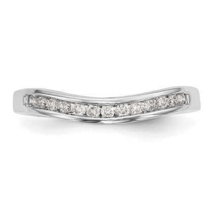 14k White Gold 1/5 carat Lab Grown Diamond VS/SI+ G+ Complete Fashion Band