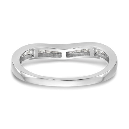 14k White Gold 1/5 carat Lab Grown Diamond VS/SI+ G+ Complete Fashion Band