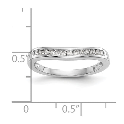 14k White Gold 1/5 carat Lab Grown Diamond VS/SI+ G+ Complete Fashion Band