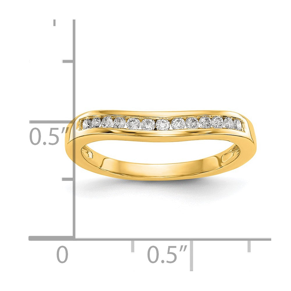 14k 1/5 carat Lab Grown Diamond VS/SI+ G+ Complete Fashion Band
