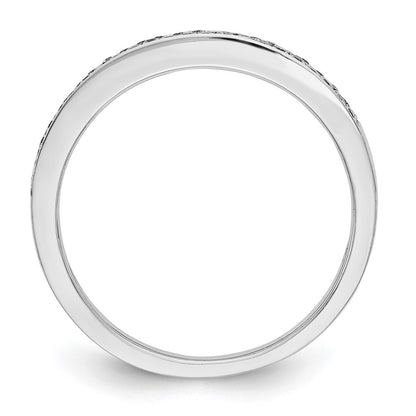 14K White Gold Micro Pave 1/5 carat Complete Diamond Band