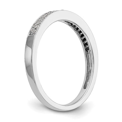 14K White Gold Micro Pave 1/5 carat Complete Diamond Band