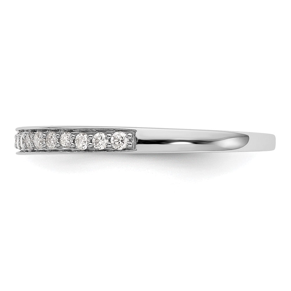14K White Gold 1/6 carat Complete Diamond Band