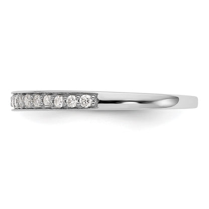 14K White Gold 1/6 carat Complete Diamond Band