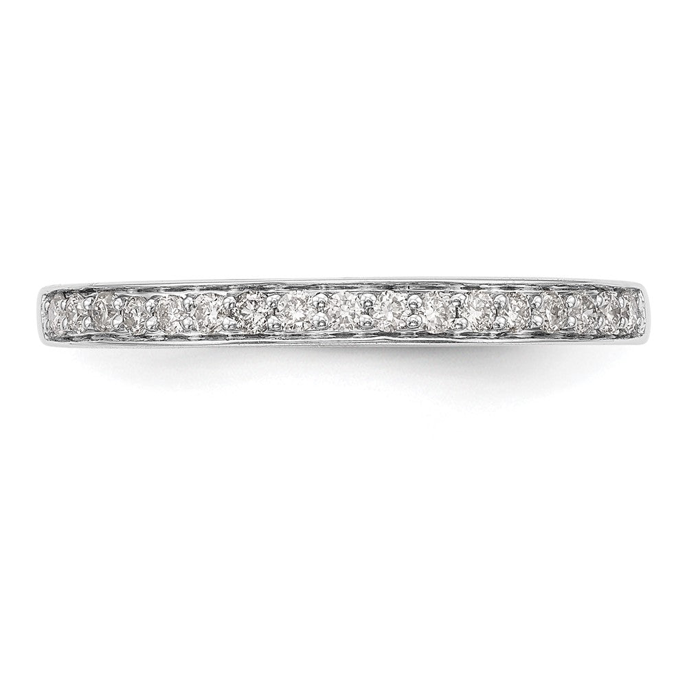 14K White Gold 1/6 carat Complete Diamond Band