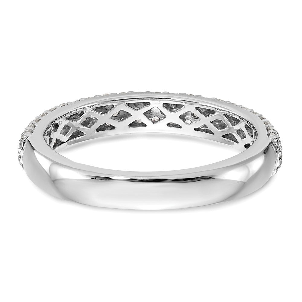 Sterling Silver Stackable Expressions Rhodium Cable Ring