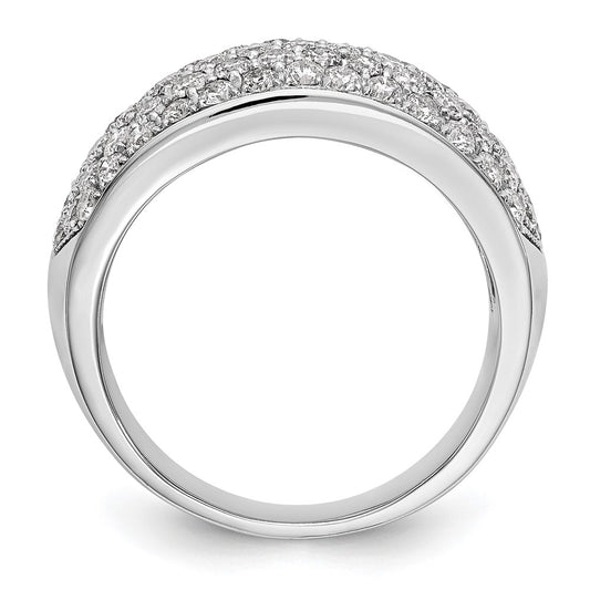 True Origin 14K White Gold 1 5/8 carat Lab Grown Diamond VS+ F+ Complete Band