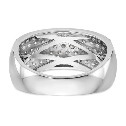 True Origin 14K White Gold 1 5/8 carat Lab Grown Diamond VS+ F+ Complete Band