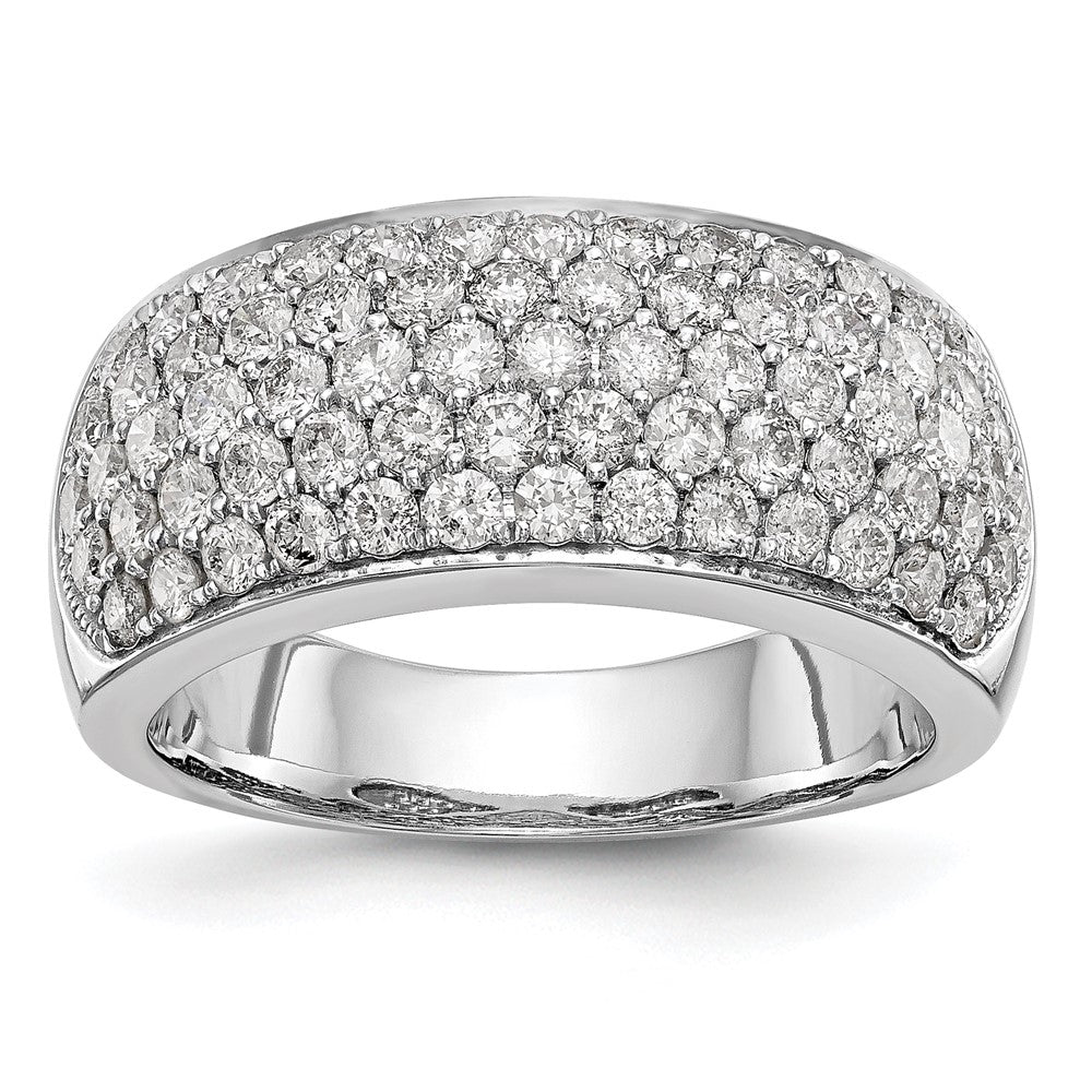 True Origin 14K White Gold 1 5/8 carat Lab Grown Diamond VS+ F+ Complete Band