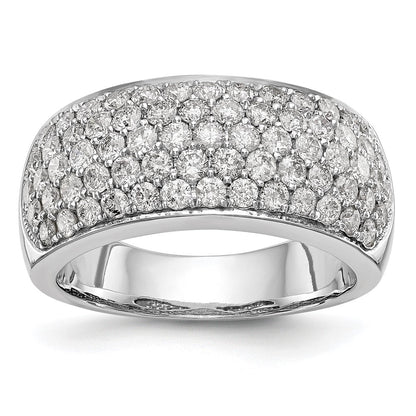 True Origin 14K White Gold 1 5/8 carat Lab Grown Diamond VS+ F+ Complete Band