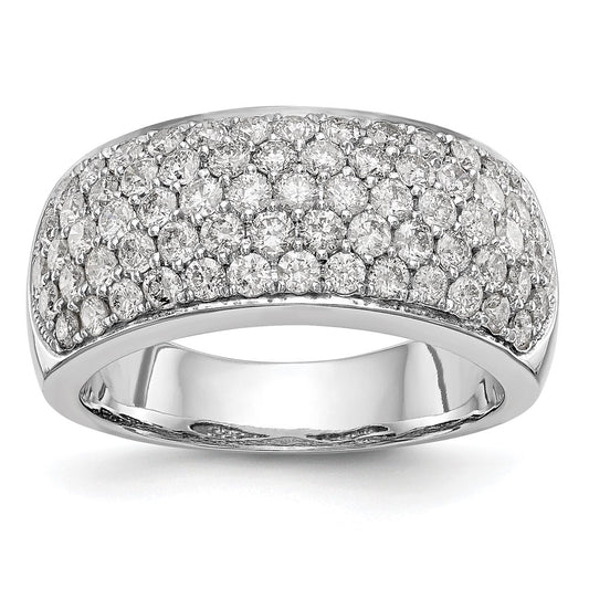 True Origin 14K White Gold 1 5/8 carat Lab Grown Diamond VS+ F+ Complete Band