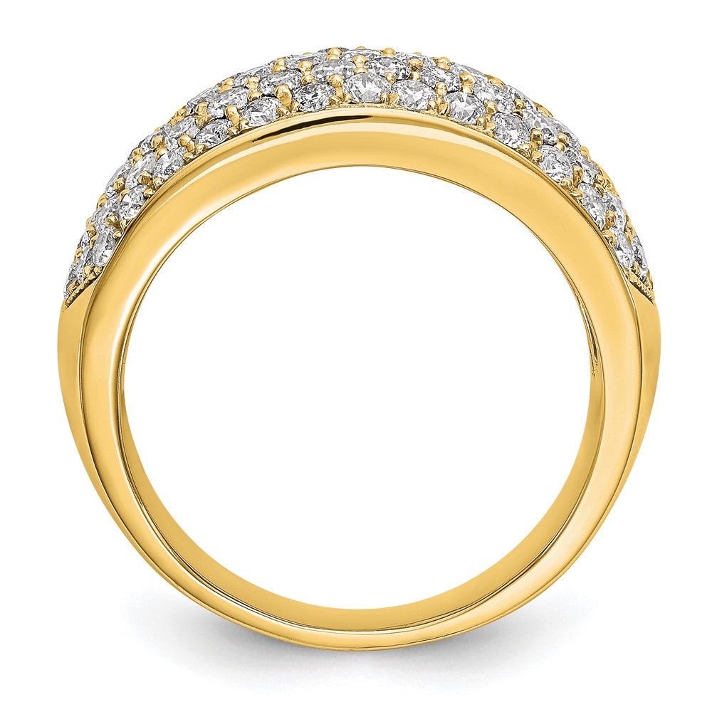 True Origin 14K Yellow Gold 1 5/8 carat Lab Grown Diamond VS+ F+ Complete Band