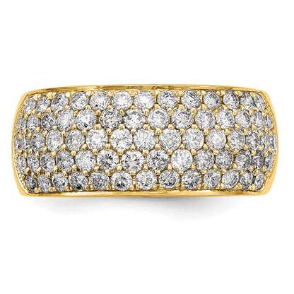 True Origin 14K Yellow Gold 1 5/8 carat Lab Grown Diamond VS+ F+ Complete Band