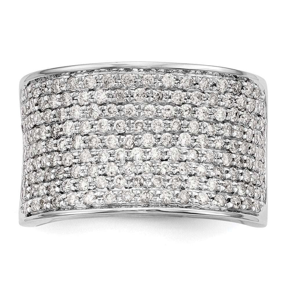 14K White Gold Micro Pave 1 carat Complete Diamond Band