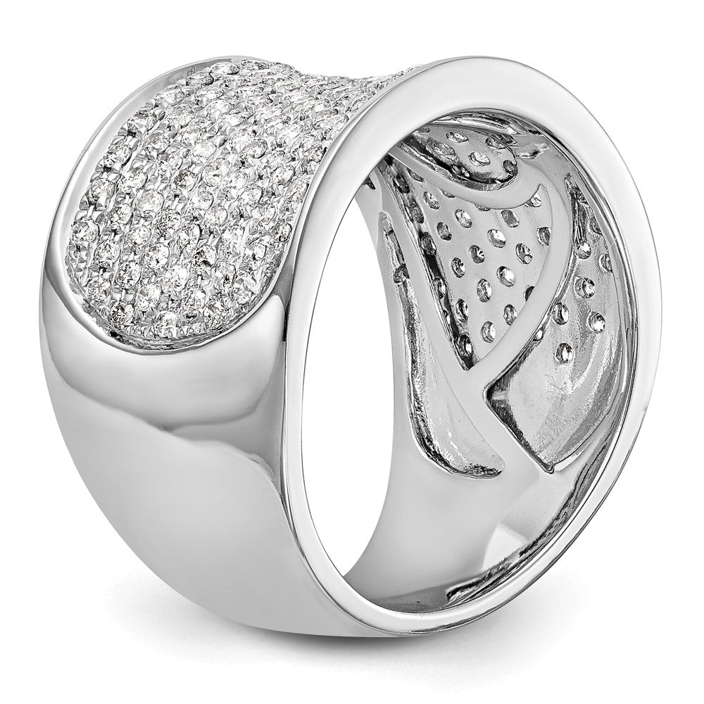 14K White Gold Micro Pave 1 carat Complete Diamond Band