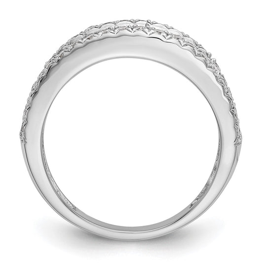 14K White Gold 1.5 carat Complete Diamond Band