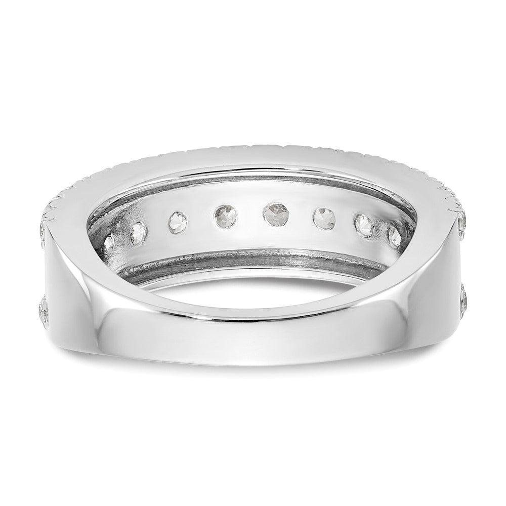 14K White Gold 1.5 carat Complete Diamond Band