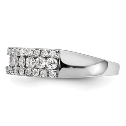 14K White Gold 1 carat Complete Diamond Band
