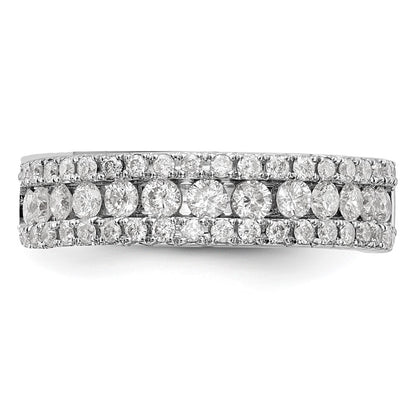 14k White Gold 5/8 carat Lab Grown Diamond VS/SI+ G+ Complete Fashion Band