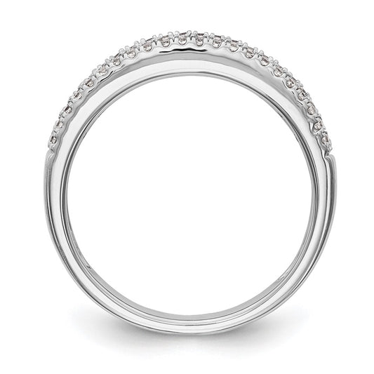 14K White Gold Channel-set 5/8 carat Complete Diamond Band
