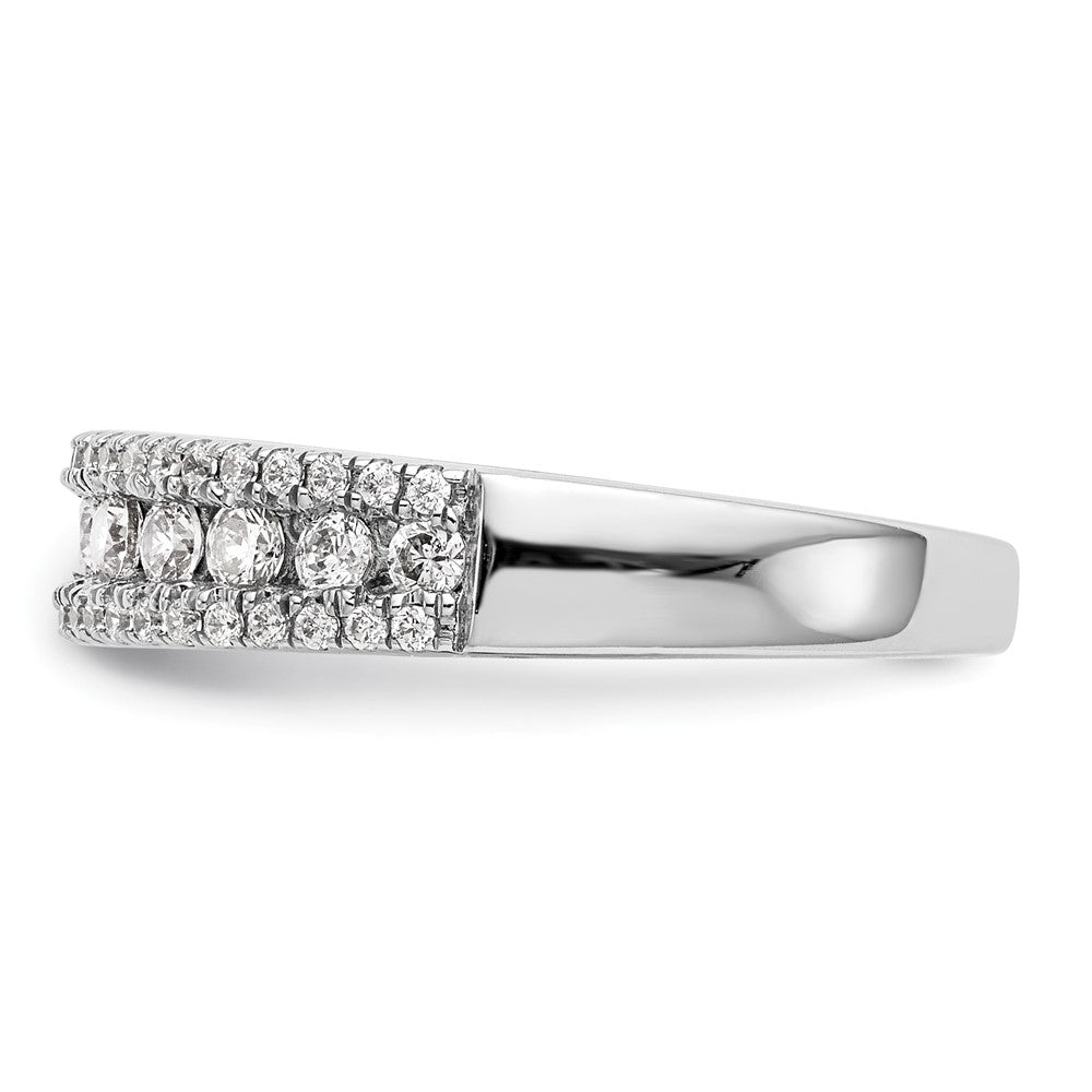 14K White Gold Channel-set 5/8 carat Complete Diamond Band