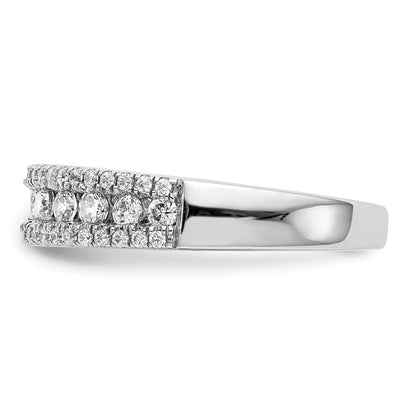 14K White Gold Channel-set 5/8 carat Complete Diamond Band