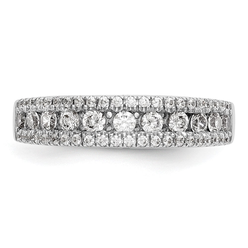 14K White Gold Channel-set 5/8 carat Complete Diamond Band