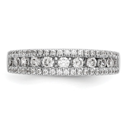 14K White Gold Channel-set 5/8 carat Complete Diamond Band