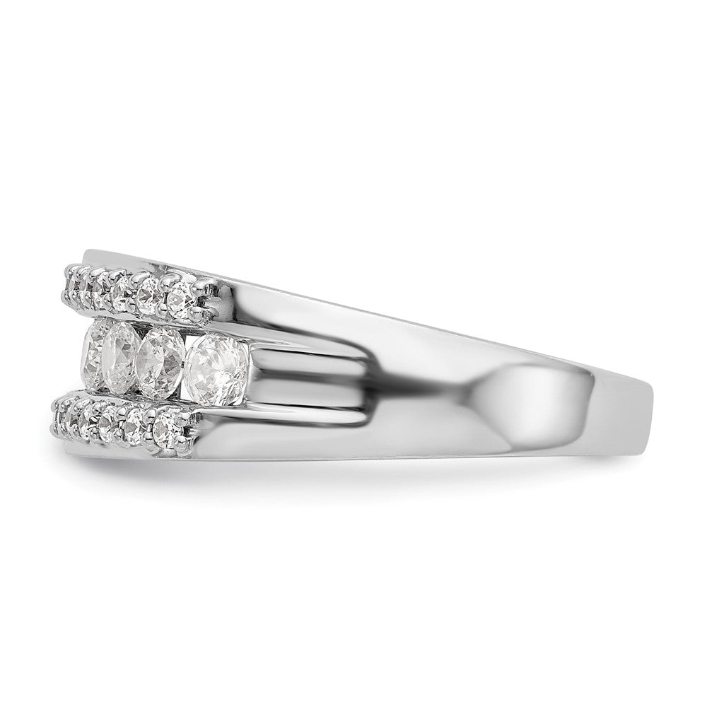 14K White Gold 7/8 carat Complete Diamond Band