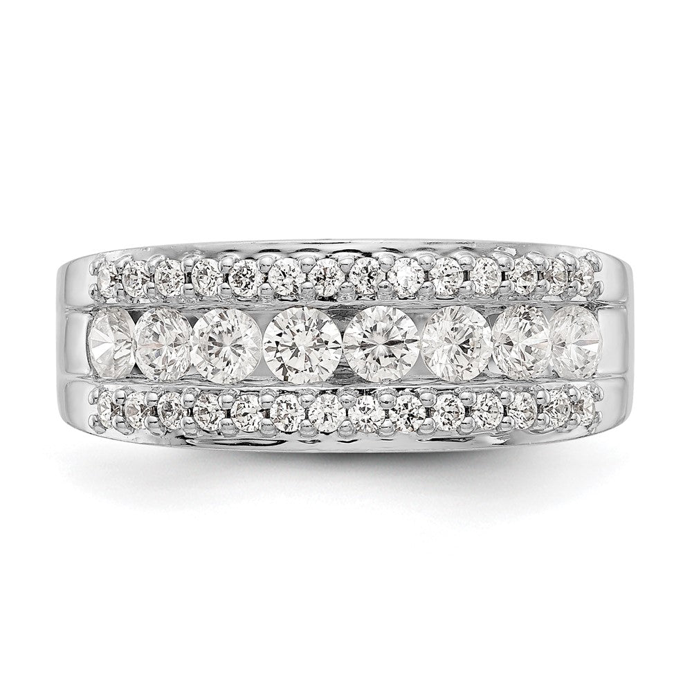 14K White Gold 7/8 carat Complete Diamond Band
