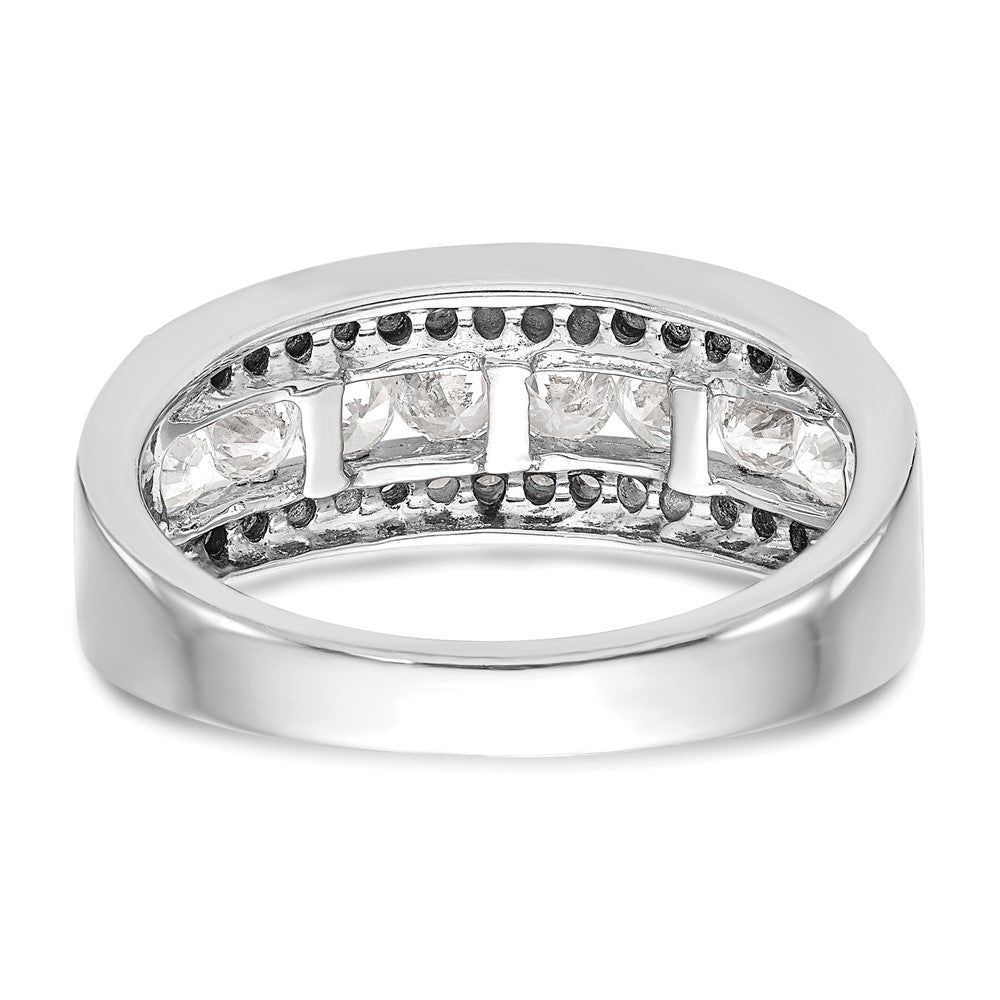 14K White Gold 7/8 carat Complete Diamond Band