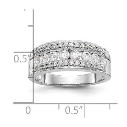 14K White Gold 7/8 carat Complete Diamond Band