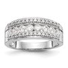14K White Gold 7/8 carat Complete Diamond Band