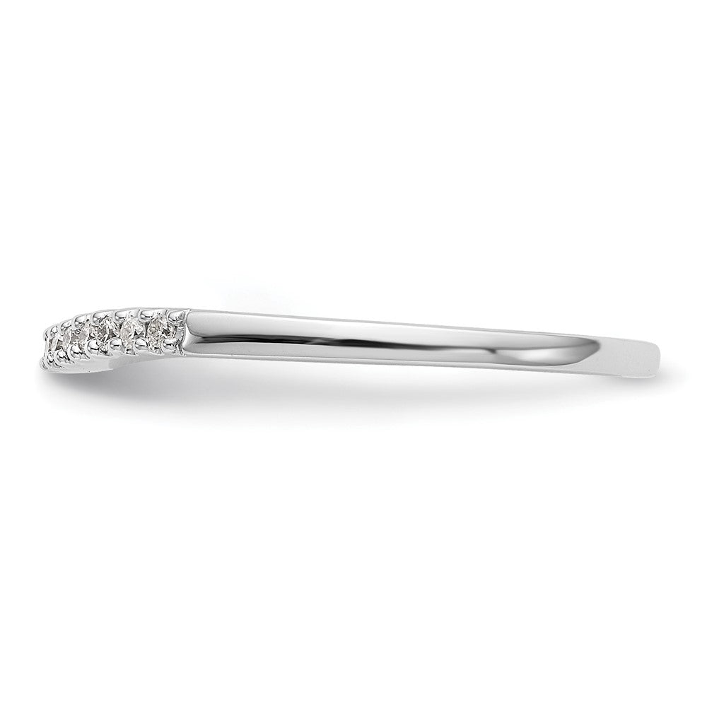 True Origin 14K White Gold 1/5 carat Lab Grown Diamond VS+ F+ Set of Two Complete Wedding Bands