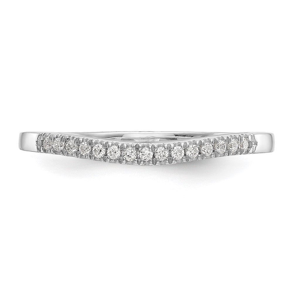 True Origin 14K White Gold 1/5 carat Lab Grown Diamond VS+ F+ Set of Two Complete Wedding Bands