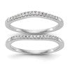 True Origin 14K White Gold 1/5 carat Lab Grown Diamond VS+ F+ Set of Two Complete Wedding Bands