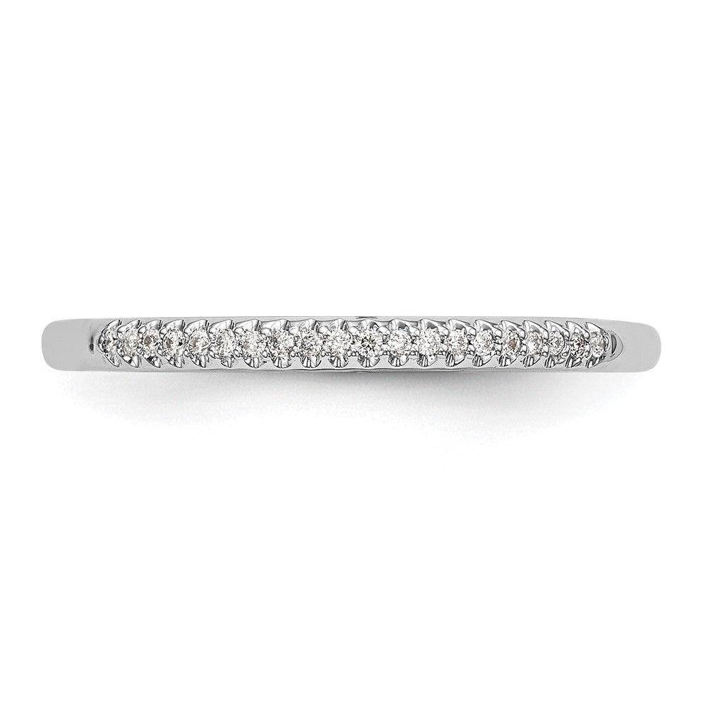 14K White Gold 1/20 carat Diamond Complete Wedding Band