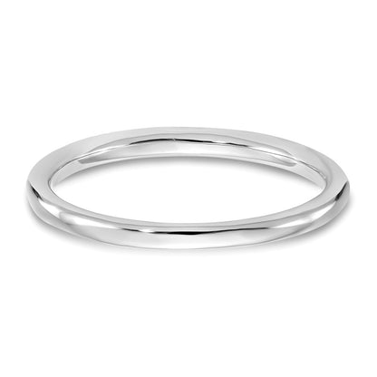 14K White Gold 1/20 carat Diamond Complete Wedding Band