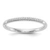 14K White Gold 1/20 carat Diamond Complete Wedding Band