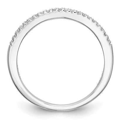 14K White Gold 1/6 carat Diamond Complete Wedding Band