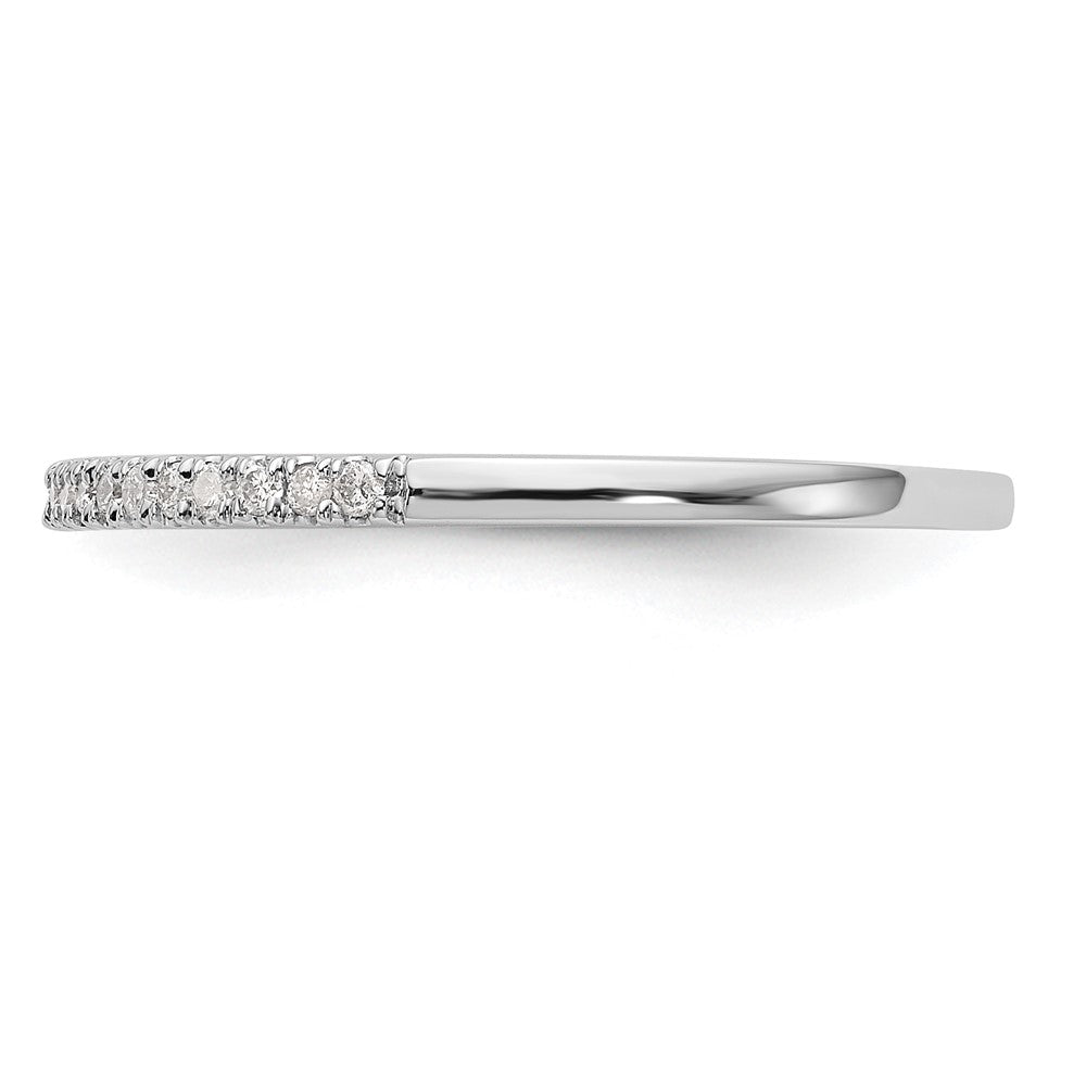 14K White Gold 1/6 carat Diamond Complete Wedding Band