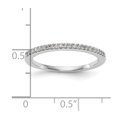 14K White Gold 1/6 carat Diamond Complete Wedding Band