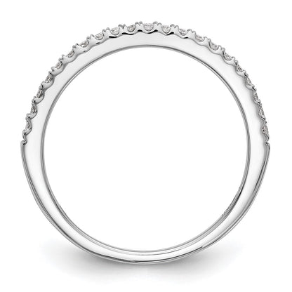 True Origin 14K White Gold 1/6 carat Lab Grown Diamond VS+ F+ Complete Wedding Band